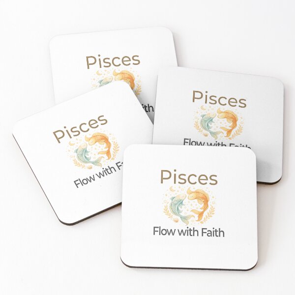 Item preview, Pisces Zodiac Affirmation Design – Flow with Faith | Intuition & Trust designed and sold by Safe Soul DeLife.