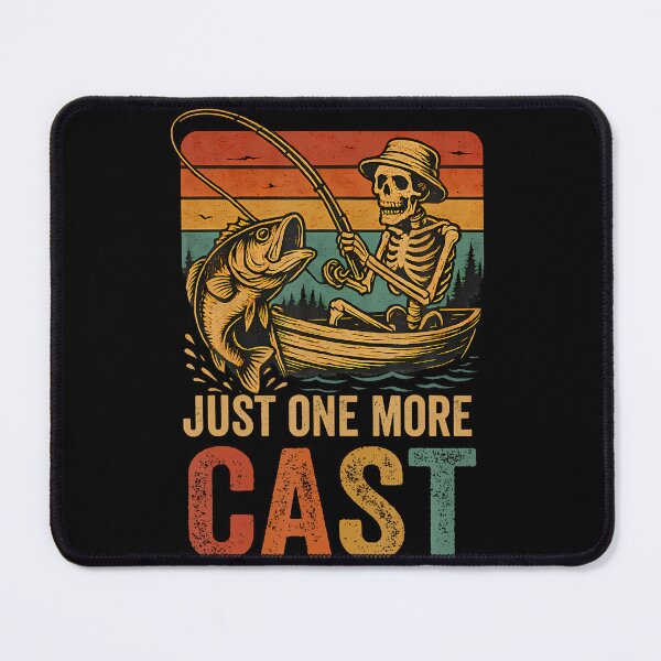 Item preview, Funny Retro Fishing Skeleton Fish Fisherman Bass Fishing designed and sold by markettathorn.