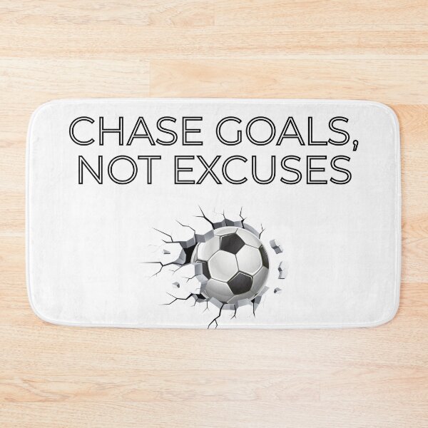 Item preview, Chase Goals Not Excuses | Motivational Quotes | Soccer designed and sold by Charming-Sip.