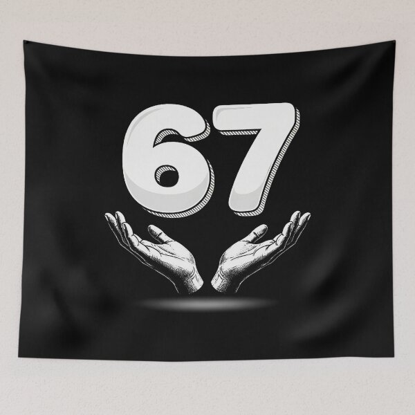 Item preview, Funny Six Seven 6 7 Meme Gen Alpha Slang 6 7 Hands designed and sold by LunaDangelo.