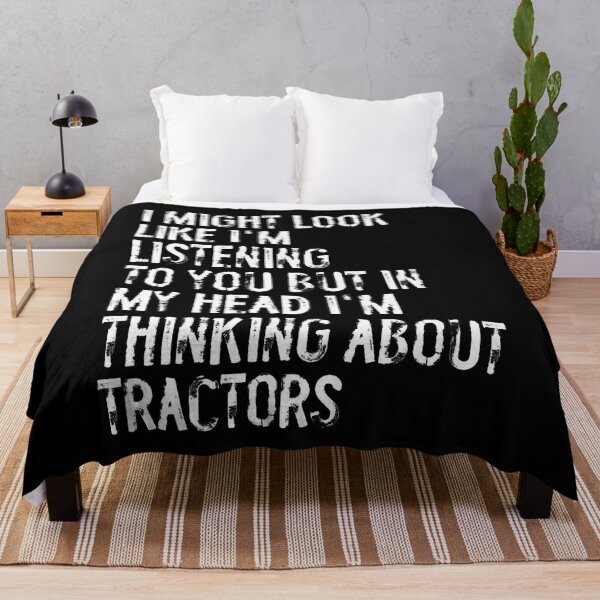 Item preview, I Might Look Like I'M Listening Funny Tractor designed and sold by LunaDangelo.