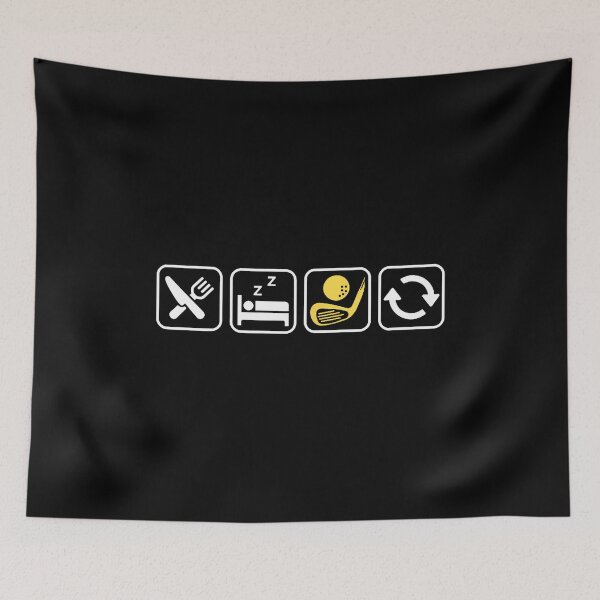 Item preview, Eat Sleep Golf Repeat Golfing Lovers Club Ball designed and sold by markettathorn.