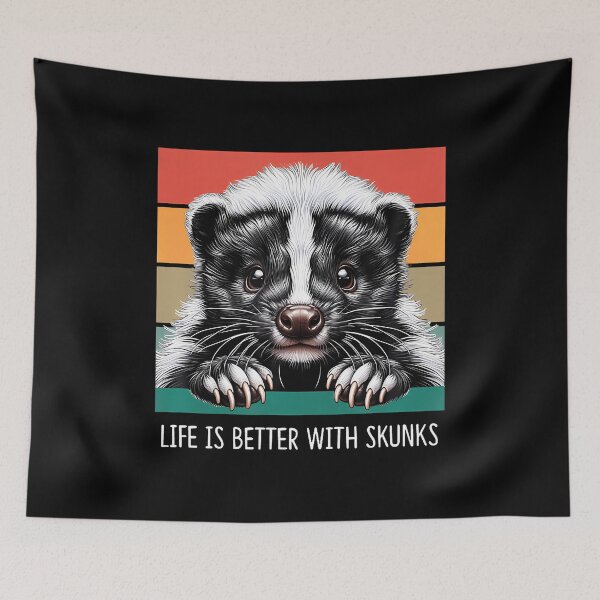 Item preview, Life Is Better With Skunks - designed and sold by markettathorn.