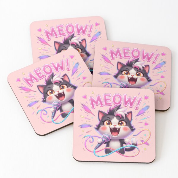 Item preview, Cute Singing Cat Karaoke Pop Star Microphone designed and sold by BlurBlurDesign.