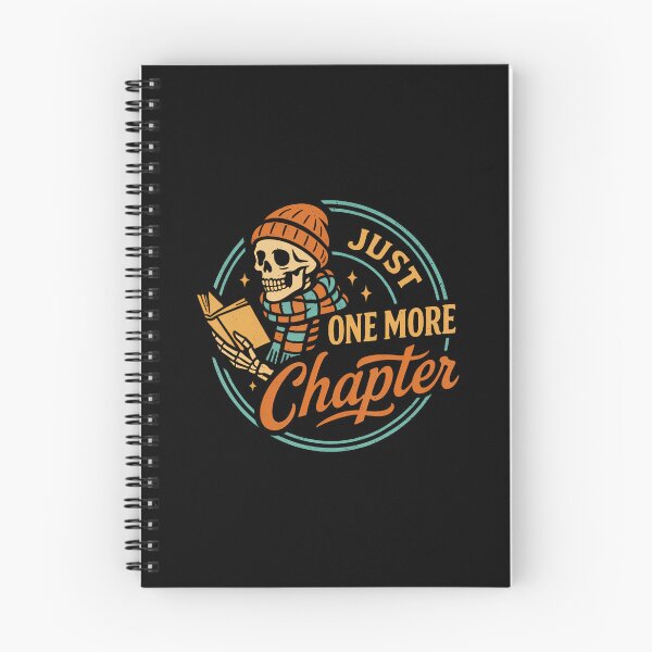 Item preview, Just One More Chapter Skeleton Reading Book Scaft Beanie designed and sold by LunaDangelo.