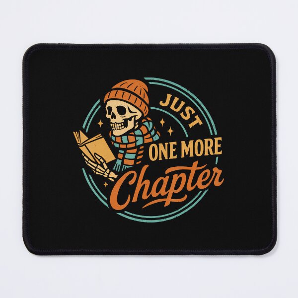Item preview, Just One More Chapter Skeleton Reading Book Scaft Beanie designed and sold by LunaDangelo.