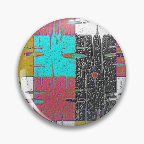 Item preview, multi colored distressed squares geometric abstract design designed and sold by SmashingDeals.