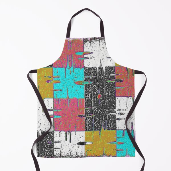Item preview, multi colored distressed squares geometric abstract design designed and sold by SmashingDeals.