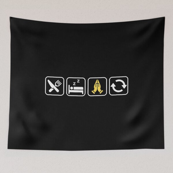 Item preview, Eat Sleep Pray Repeat Religion Christian Faith designed and sold by markettathorn.