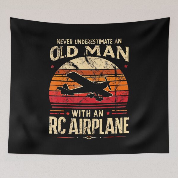 Item preview, Never Underestimate An Old Man With An Rc Airplane Vintage designed and sold by markettathorn.