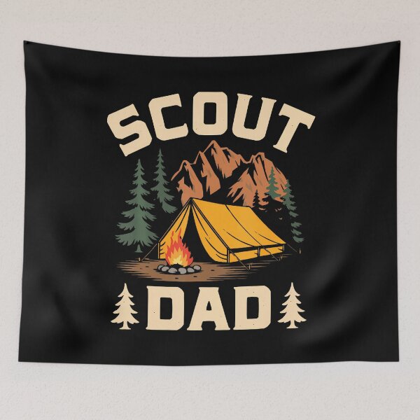 Item preview, Scout Leader Dad Scouting Campfire Camping Tent designed and sold by LunaDangelo.