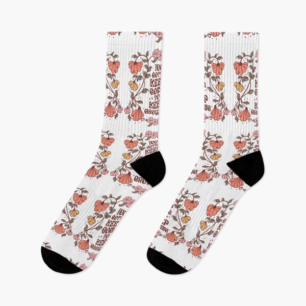 Item preview, Keep Going Keep Growing Retro Floral Motivational Design designed and sold by LunaPixelStudio.