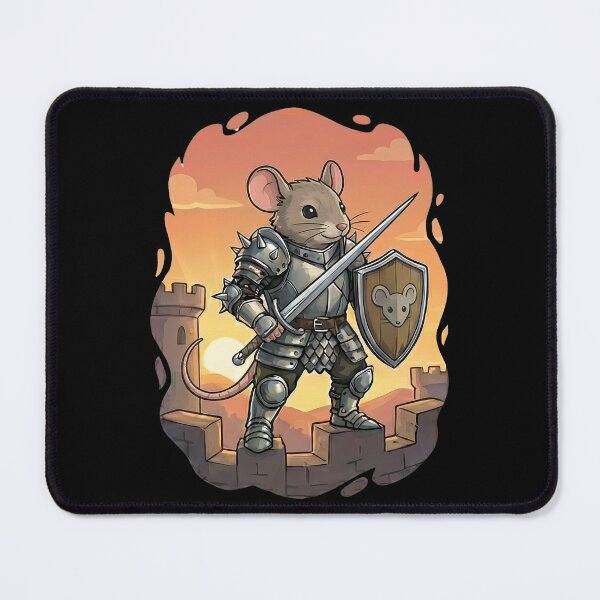 Item preview, Cute Mouse Knight Medieval Warrior Castle designed and sold by k3rstman1.