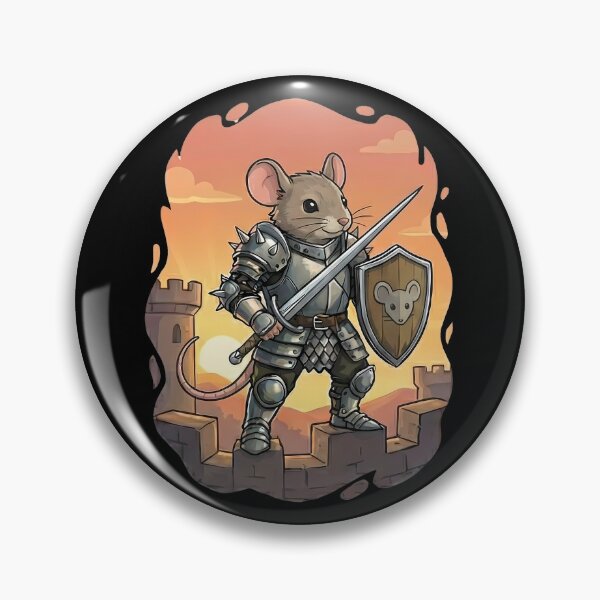 Item preview, Cute Mouse Knight Medieval Warrior Castle designed and sold by k3rstman1.