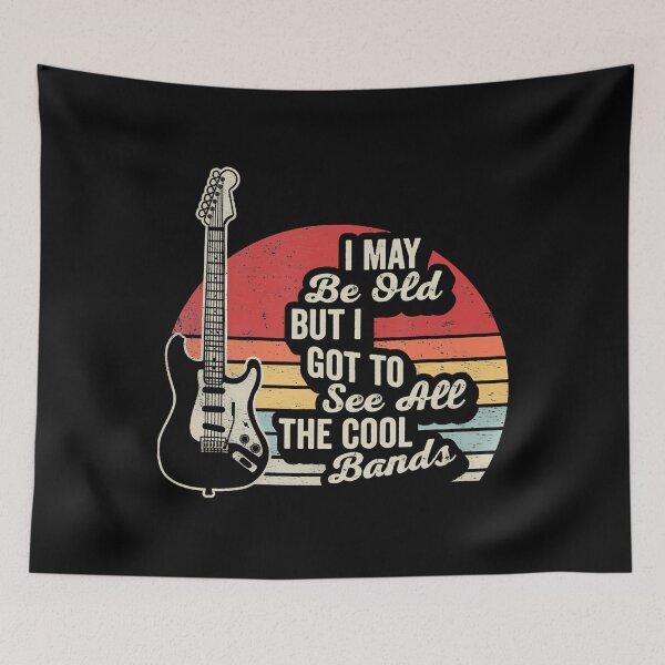 Item preview, I May Be Old But I Got To See All The Cool Bands designed and sold by odemsysyobst.