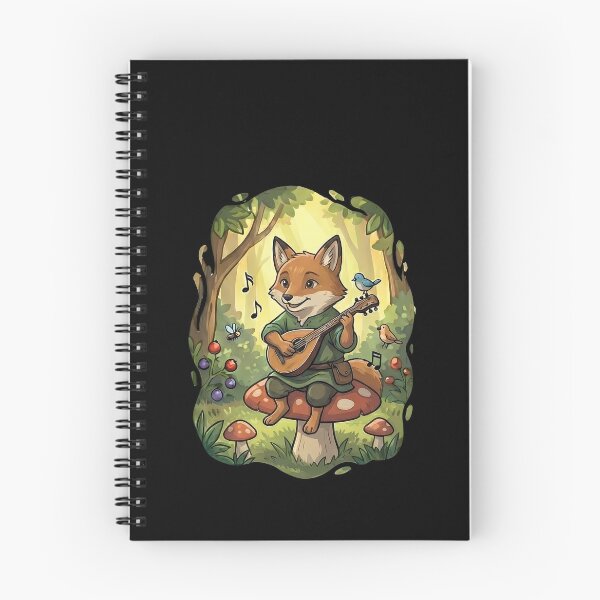 Item preview, Whimsical Forest Fox Mandolin Musician designed and sold by k3rstman1.