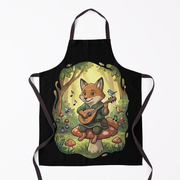 Item preview, Whimsical Forest Fox Mandolin Musician designed and sold by k3rstman1.