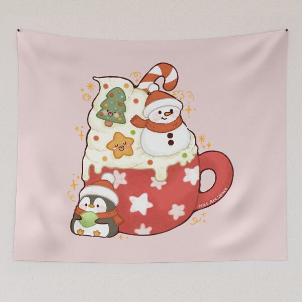 Item preview, Cute Christmas Cocoa designed and sold by NasDoodleArt.