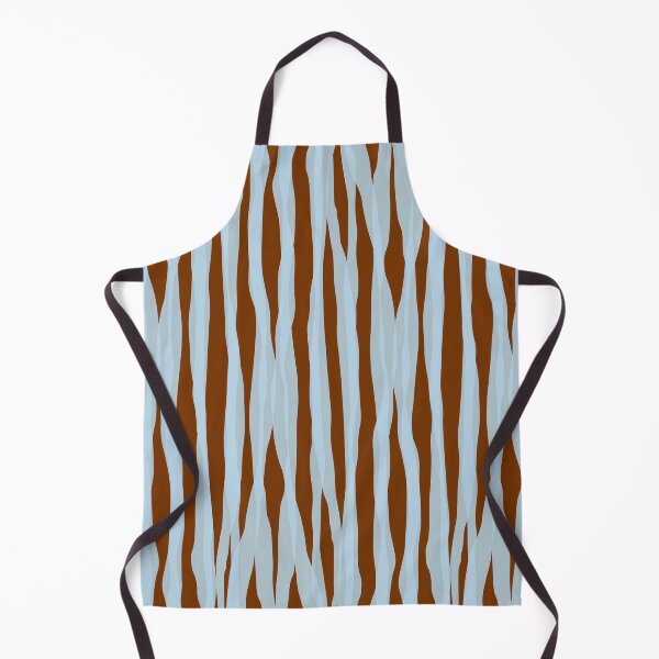 Item preview, Ice Blue and Brown Abstracted Organic Stripes Vertical Pattern designed and sold by kierkegaard.