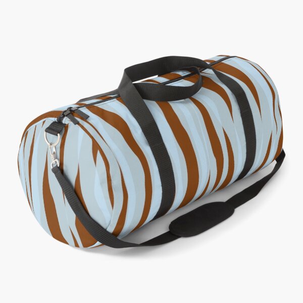 Item preview, Ice Blue and Brown Abstracted Organic Stripes Vertical Pattern designed and sold by kierkegaard.