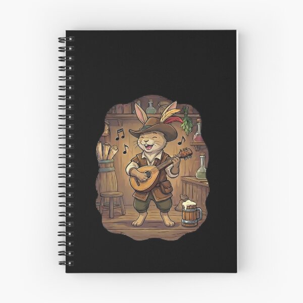 Item preview, Whimsical Bunny Bard Playing Lute Fantasy RPG designed and sold by k3rstman1.