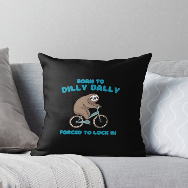 Item preview, Born To Dilly Dally Forced To Lock In Cute Lazy Sloth Bicycl designed and sold by vaharisanic.