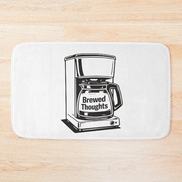 Item preview, Brewed Thoughts Coffee Maker Shirt – Minimalist Indie Graphic T-Shirt designed and sold by OreoStudio.