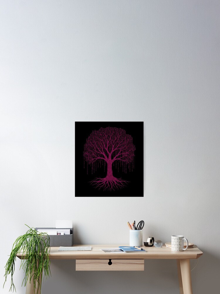 Thumbnail 2 of 3, Poster, 002 Binary Tree Coding – Programmer & Computer Science Design designed and sold by alexis088.