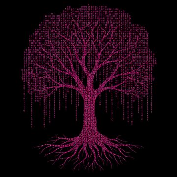 Artwork thumbnail, 002 Binary Tree Coding – Programmer & Computer Science Design by Alexis Art Collection
