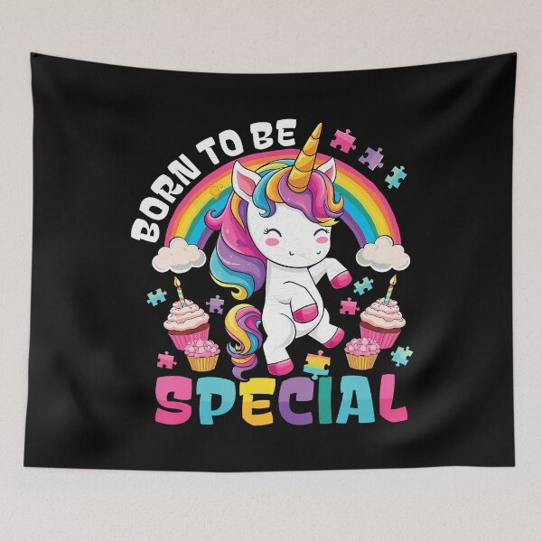 Item preview, Born To Be Special Unicorn Autism Birthday For Girls Women designed and sold by odemsysyobst.