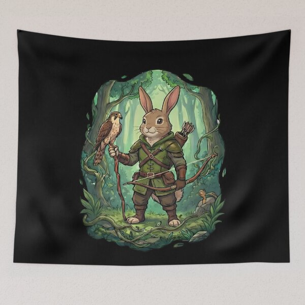 Item preview, Woodland Bunny Hunter Falcon Archer designed and sold by k3rstman1.