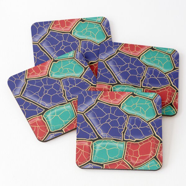Item preview, Gold Cracked Mosaic Tiles designed and sold by Kaleidoscope Print.