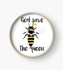 God Save the Queen Bees Clock