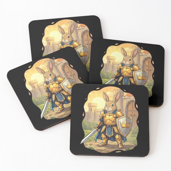 Item preview, Golden Armored Bunny Knight Medieval Fantasy designed and sold by k3rstman1.