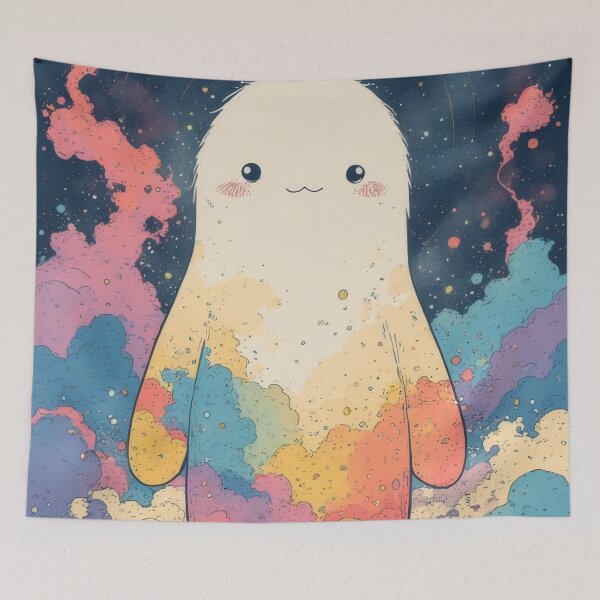 Item preview, Kawaii Cloud Ghost in Space designed and sold by Mianku | Für das Leben.