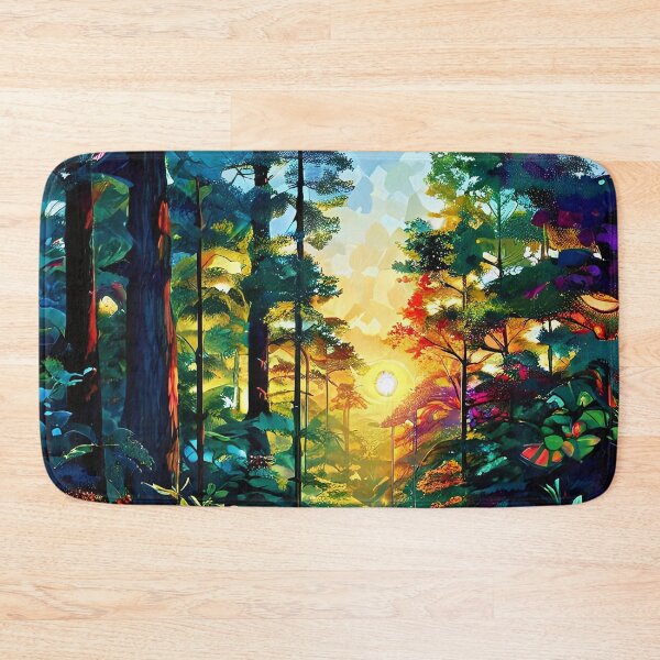 Item preview, Colorful forest path at sunset designed and sold by Mianku | Für das Leben.