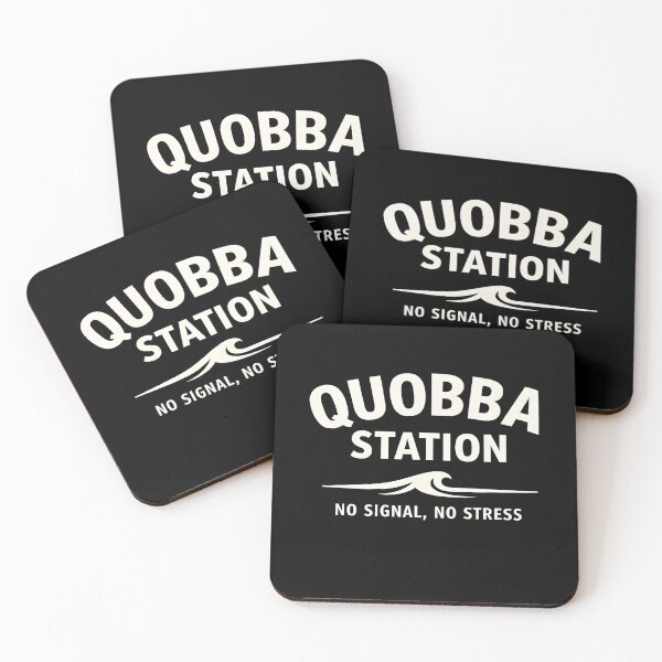 Item preview, Quobba Station No Signal No Stress T-Shirt | Surf Coast Remote Lifestyle Tee designed and sold by natzeroART.
