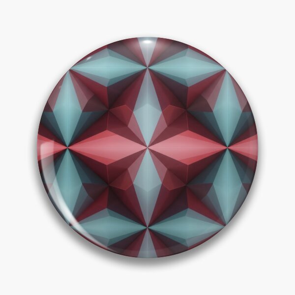 Item preview, Burgundy Teal Facet Pattern designed and sold by Kaleidoscope Print.