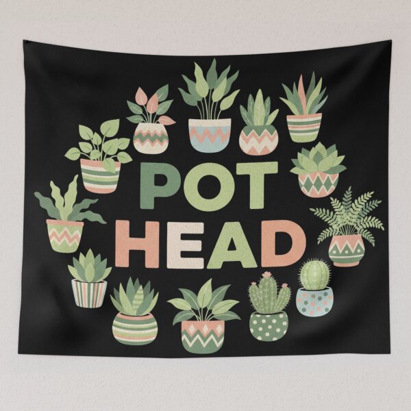 Item preview, Pot Head Succulent – Funny Plant Lover & Gardener Gift designed and sold by Alexis Art Collection.