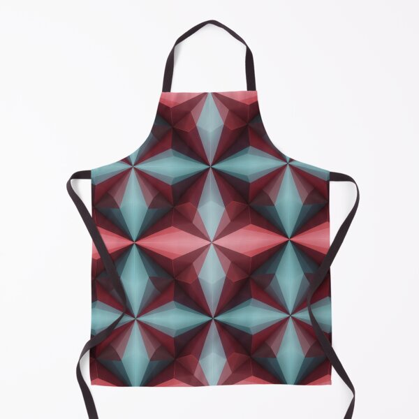 Item preview, Burgundy Teal Facet Pattern designed and sold by Kaleidoscope Print.