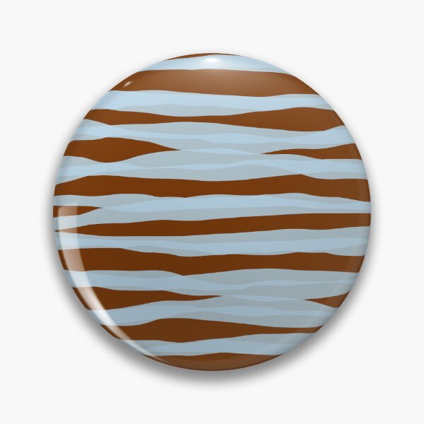 Item preview, Ice Blue and Brown Abstracted Organic Stripes Pattern designed and sold by kierkegaard.