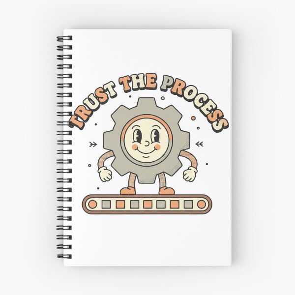Item preview, Trust the Process Retro Motivation Design designed and sold by DIRTYSKETCHH.