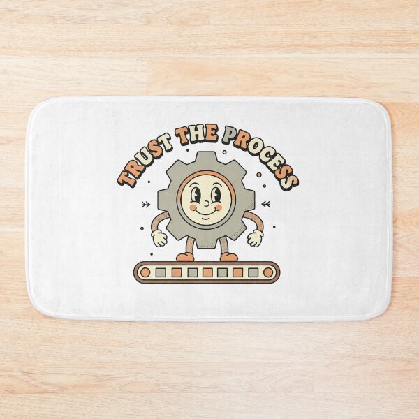 Item preview, Trust the Process Retro Motivation Design designed and sold by DIRTYSKETCHH.