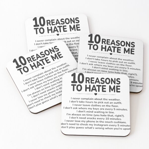 Item preview, 10 Reasons to Hate Me Typography Design | Bold Self-Aware Humor Statement | Sarcastic Attitude Aesthetic designed and sold by PaintedPixels01.