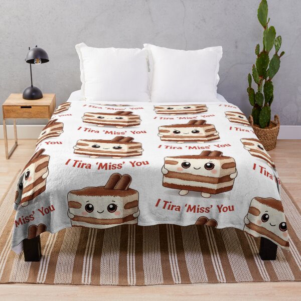 Item preview, I Tira ‘Miss’ You – Cute Tiramisu Dessert Pun Illustration designed and sold by Noodles Crazy Merch.