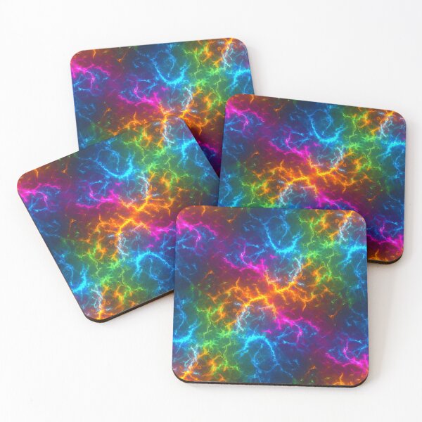 Item preview, Neon Plasma Storm Pattern designed and sold by Kaleidoscope Print.