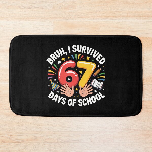 Item preview, Bruh I Survived 67 Days Of School Funny Six Seven Hands Meme designed and sold by vaharisanic.