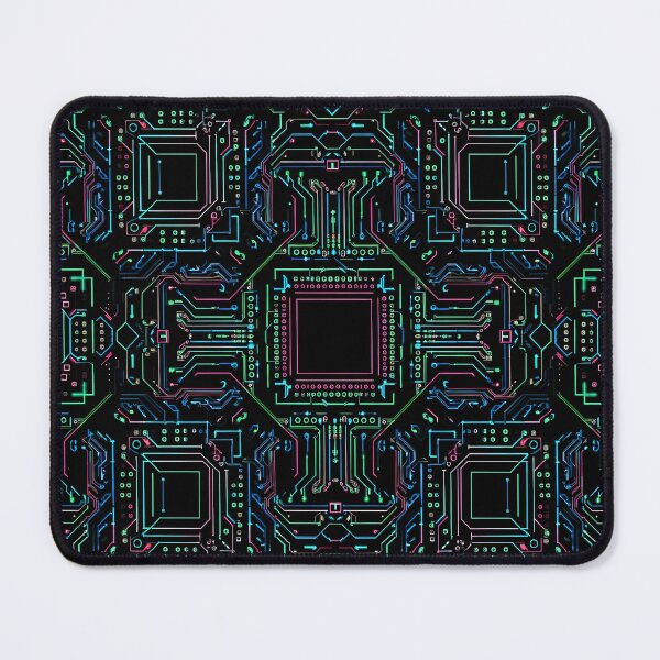 Item preview, Neon Circuit Board Pattern designed and sold by Kaleidoscope Print.