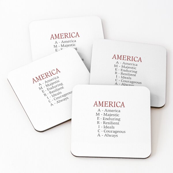 Item preview, AMERICA acronym designed and sold by GJA4PA.
