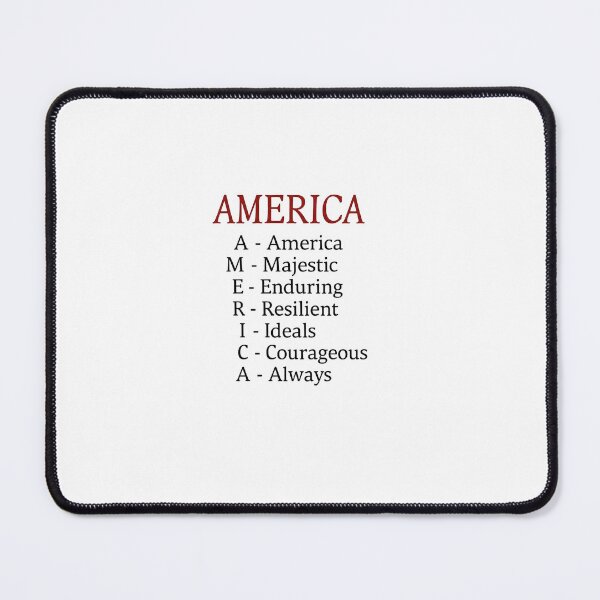 Item preview, AMERICA acronym designed and sold by GJA4PA.